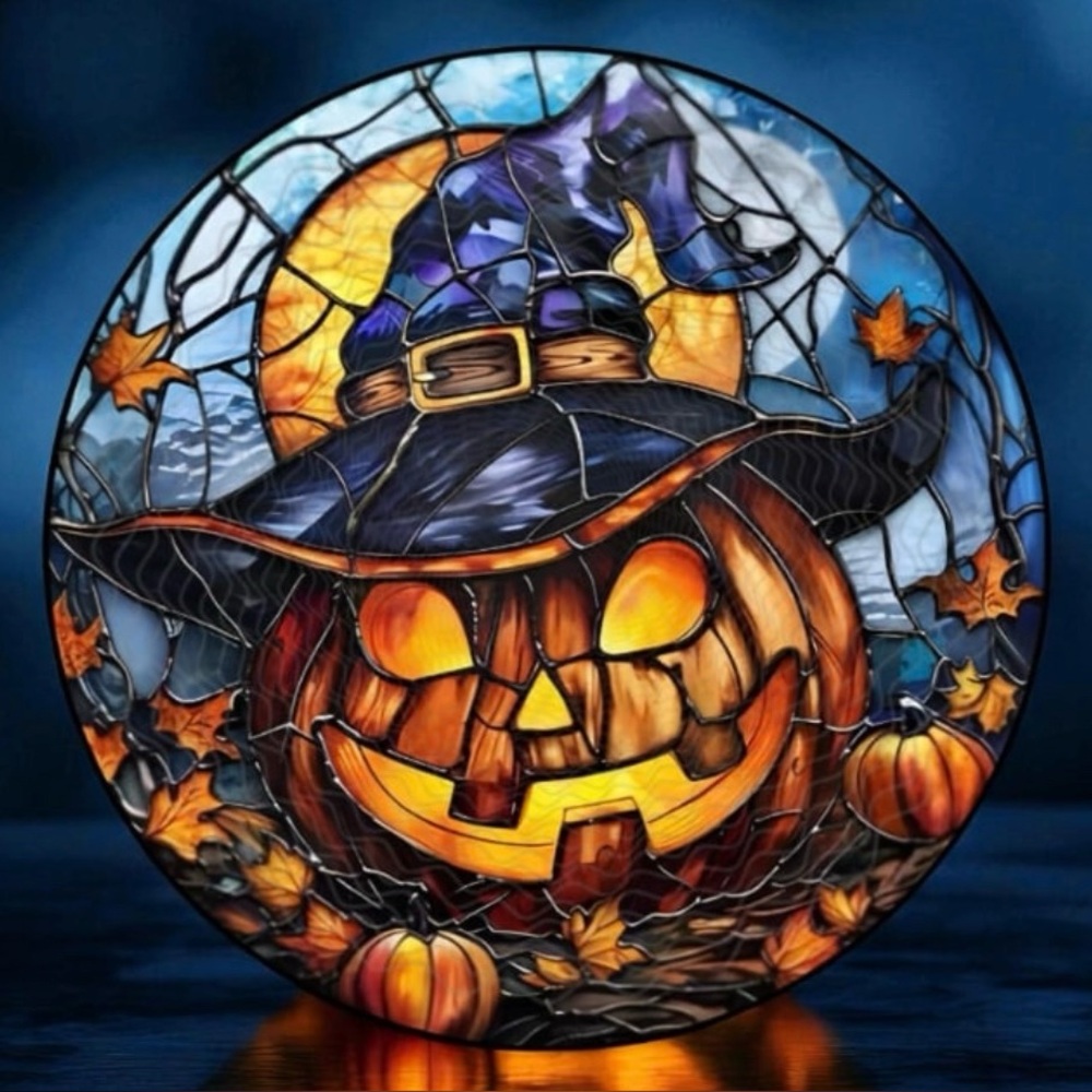 Pumpkin 11.8" Glass Cutting Board